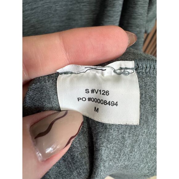 Vuori Strato Tech Tee Shirt Short Sleeve Crewneck Heather Green Gray Size Medium - Picture 9 of 11